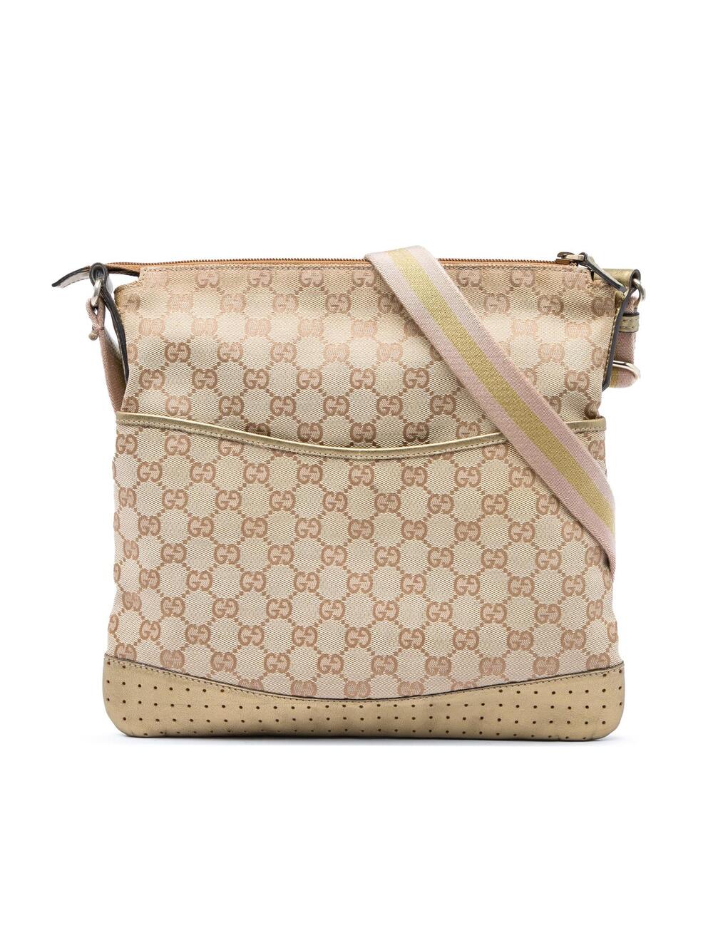 Gucci Gg Canvas Web Crossbody Pre-Loved #342676G48B